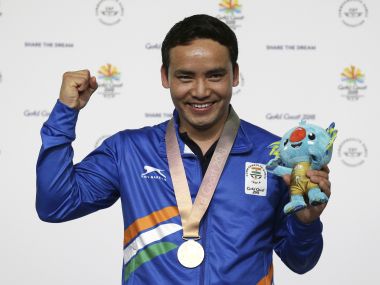 Jitu Rai won gold medal in 10 m air pistol event at the Commonwealth Games 2018. AP