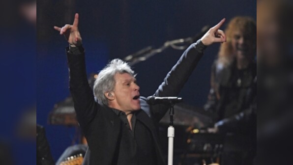 Bon Jovi inducted into Rock & Roll Hall of Fame; band celebrates with powerful performance