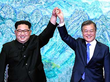 South, North Korea sign Panmunjom Declaration: Document touches upon denuclearisation, formal end to war South, North Korea sign Panmunjom Declaration: Document touches upon denuclearisation, formal end to war