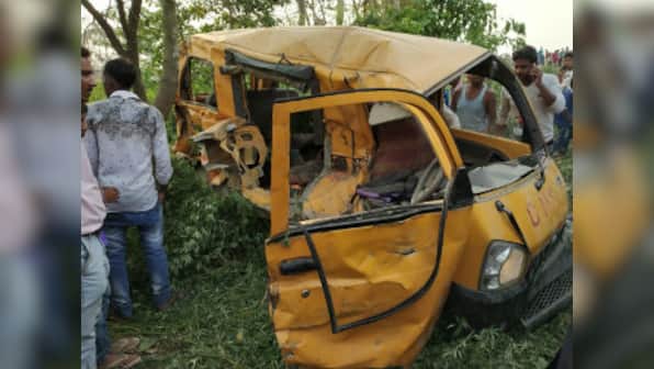 Kushinagar accident updates: Dozens of protesters throng mishap site; Yogi Adityanath blames van driver