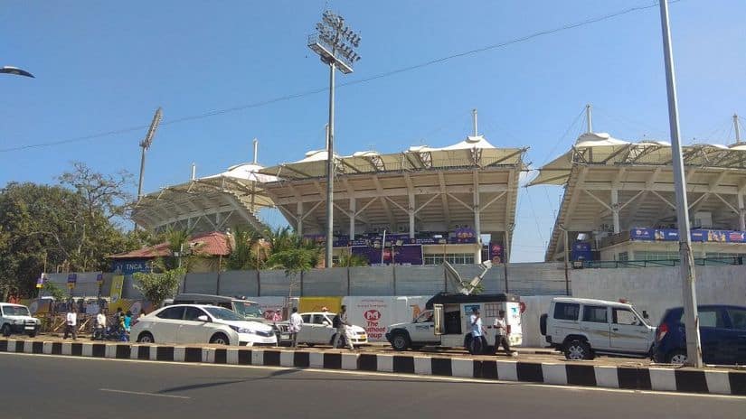 Over 4,000 policemen have been deployed around the stadium under the command of Chennai commissioner of police AK Viswanathan. Abdul Kather Mydeen/ 101Reporters