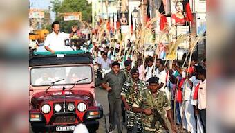 DMK, Congress, MMK hold human chain stir in Tamil Nadu over formation of Cauvery Management Board