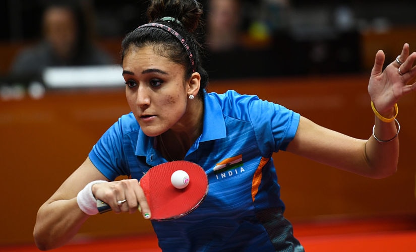 Manika Batra's mixed rubber, racket-twiddling technique befuddled the opponents throughout the Commonwealth Games. AFP 
