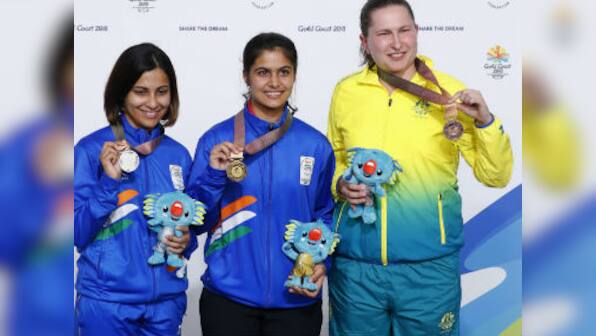 Commonwealth Games 2018: 16-year-old Manu Bhaker clinches gold in 10m pistol; Heena Sidhu bags silver