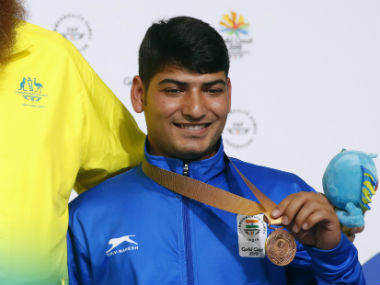 Commonwealth Games 2018: Om Prakash Mitharval bags bronze in men’s 50m pistol; Jitu Rai finishes lowly 8th Commonwealth Games 2018: Om Prakash Mitharval bags bronze in men’s 50m pistol; Jitu Rai finishes lowly 8th