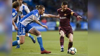 La Liga: Unbeaten Barcelona seal 25th league title after Lionel Messi sinks Deportivo La Coruna with a hat-trick