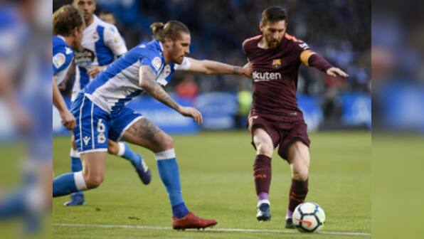 La Liga: Unbeaten Barcelona seal 25th league title after Lionel Messi sinks Deportivo La Coruna with a hat-trick