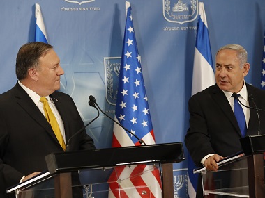 US concerned by Iran's 'destabilising and malign activities', says Mike Pompeo after meeting Benjamin Netanyahu US concerned by Iran's 'destabilising and malign activities', says Mike Pompeo after meeting Benjamin Netanyahu