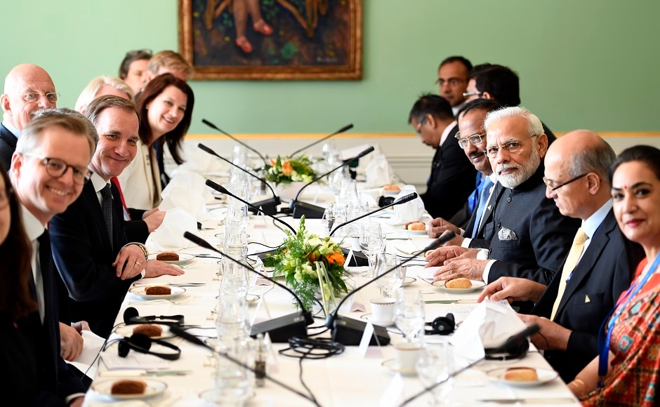 Lofven and Modi attended a working lunch at the government building Rosenbad in Stockholm. The two leaders later had a Lofven and Modi attended a working lunch at the government building Rosenbad in Stockholm. The two leaders later had a
