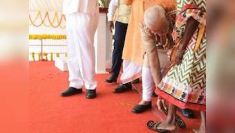 Narendra Modi in Chhattisgarh's Bijapur asks people to abandon path of Naxalism, launches various schemes