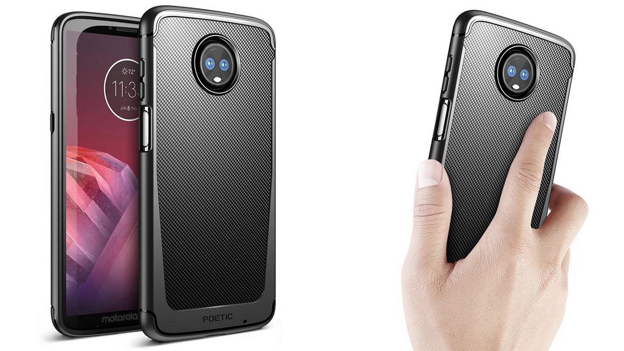 Moto Z3 Play Karbon Shield case from Poetic. Image: