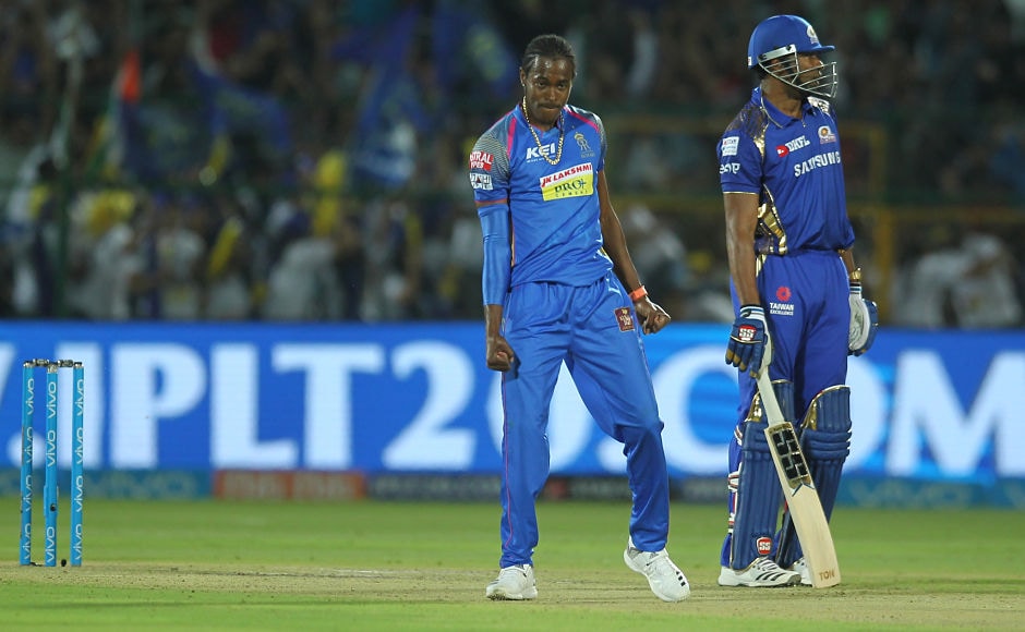 Jofra Archer was adjudged the Player of the match for his spell-binding spell of 3/22. Archer ripped through the lower middle order of the Mumbai batting, getting rid of Krunal and Hardik Pandya as well as Mitchell McClenaghan. Sportzpics Jofra Archer was adjudged the Player of the match for his spell-binding spell of 3/22. Archer ripped through the lower middle order of the Mumbai batting, getting rid of Krunal and Hardik Pandya as well as Mitchell McClenaghan. Sportzpics