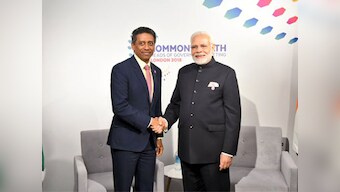 Narendra Modi holds talks with Sheikh Hasina, other leaders on sidelines of CHOGM; no meet with Shahid Khaqan Abbasi