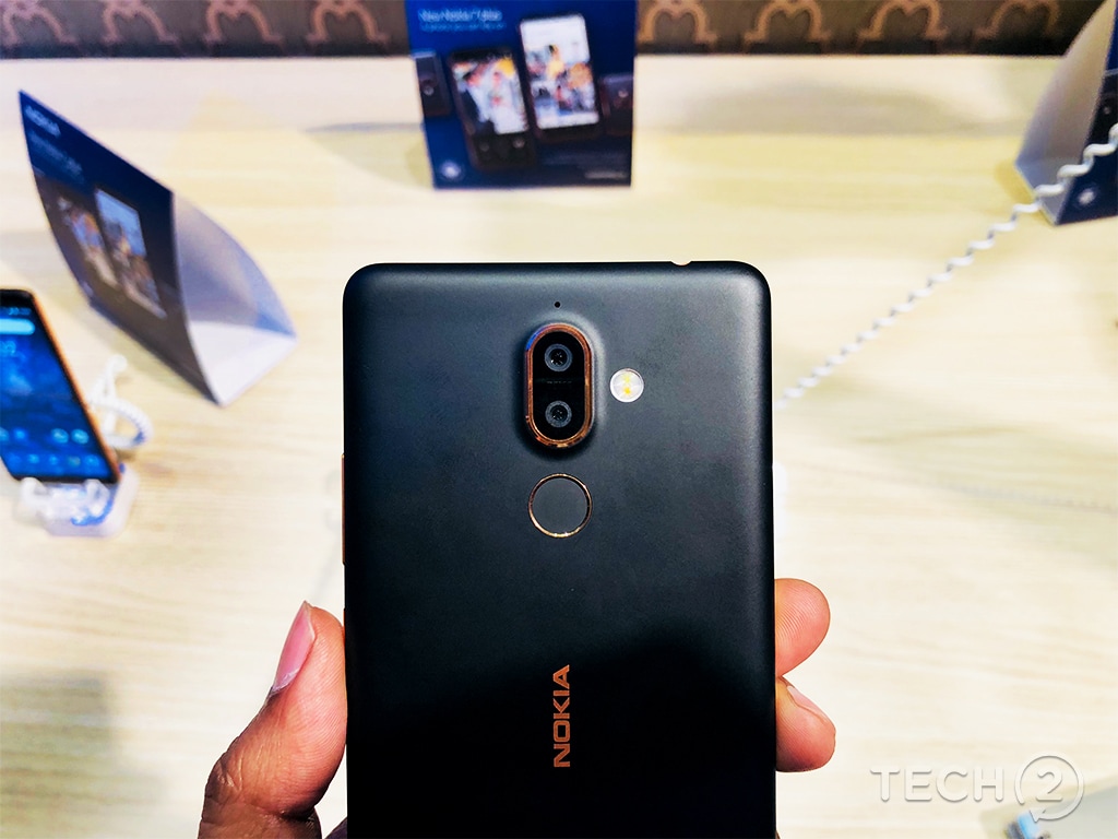 The Nokia 7 Plus is a surprisingly nice phone to hold.