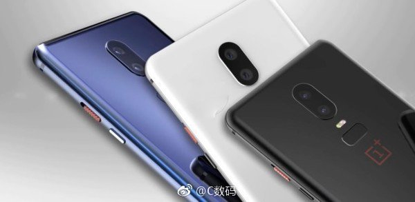 OnePlus 6 in three colour variants. Image credits: cnmo.com