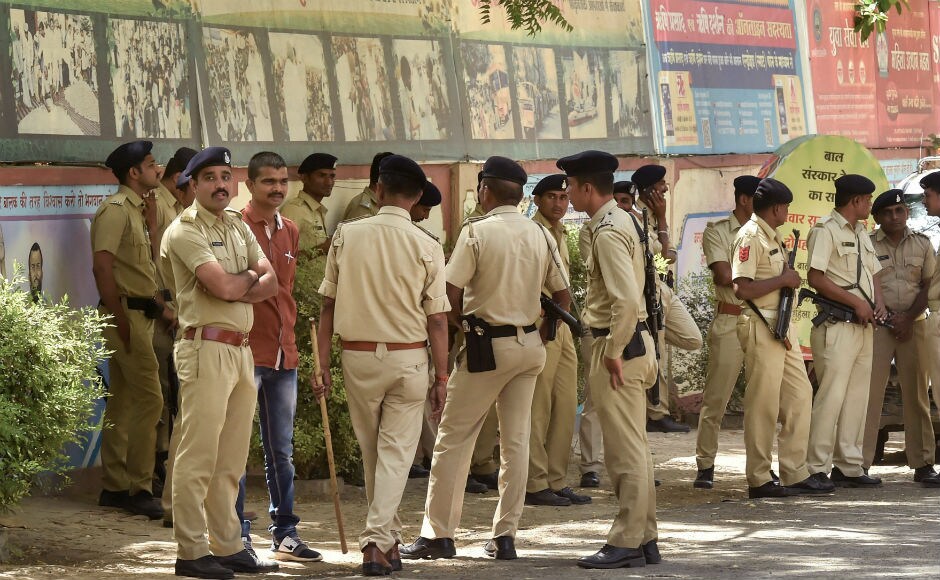 Gujarat police personnel deployed outside the Ahmedabad ashram of self-styled godman Asaram. The 77-year-old godman and two others were convicted under Section 376D of the Indian Penal Code, the Protection of Children from Sexual Offences Act and the Juvenile Justice Act. PTI Gujarat police personnel deployed outside the Ahmedabad ashram of self-styled godman Asaram. The 77-year-old godman and two others were convicted under Section 376D of the Indian Penal Code, the Protection of Children from Sexual Offences Act and the Juvenile Justice Act. PTI