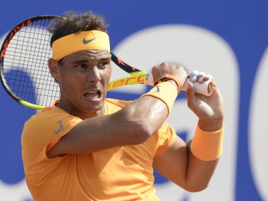 Rafael Nadal in action during the Barcelona Open. AFP