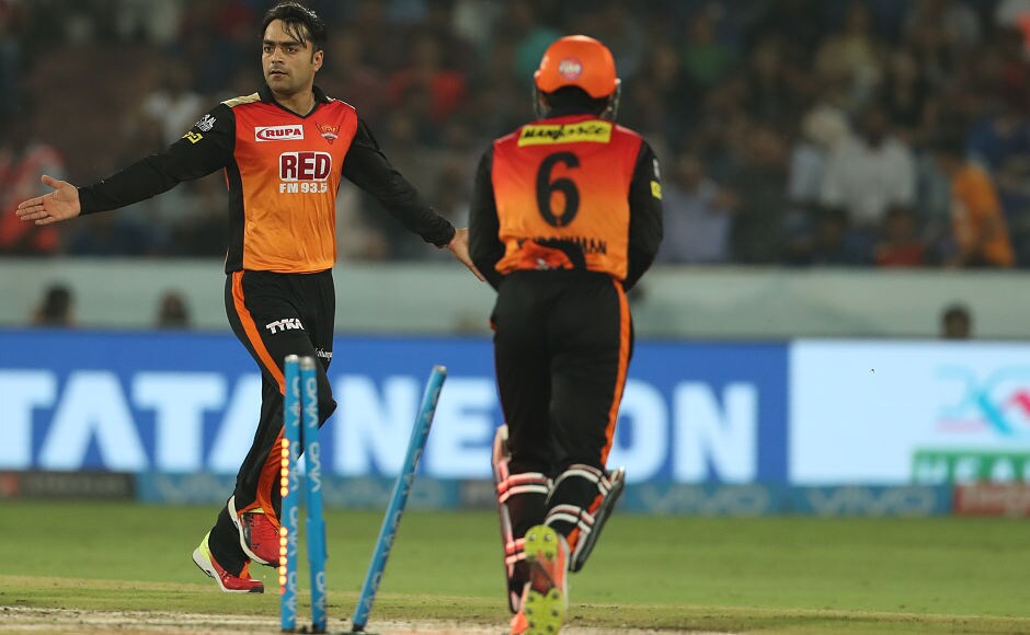 Rashid Khan was chosen the Man of the Match for his brilliant spell of leg-spin bowling, ending with figures of 1 for 13, which also included 18 dot balls. Rashid Khan was chosen the Man of the Match for his brilliant spell of leg-spin bowling, ending with figures of 1 for 13, which also included 18 dot balls.