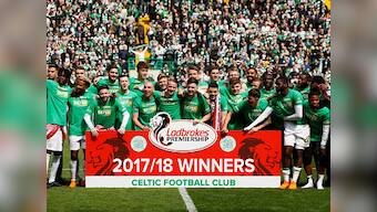 Celtic thrash Rangers 5-0 in Old Firm derby to secure seventh successive Scottish League title