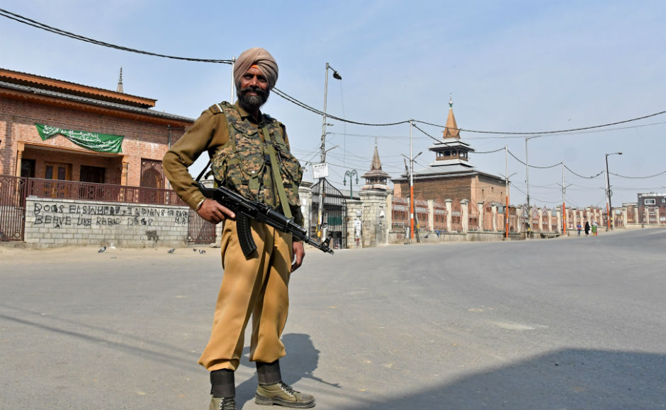 According to the police, restrictions will remain in force in seven police station areas of the city and other sensitive areas in south Kashmir to maintain law and order. Reuters According to the police, restrictions will remain in force in seven police station areas of the city and other sensitive areas in south Kashmir to maintain law and order. Reuters