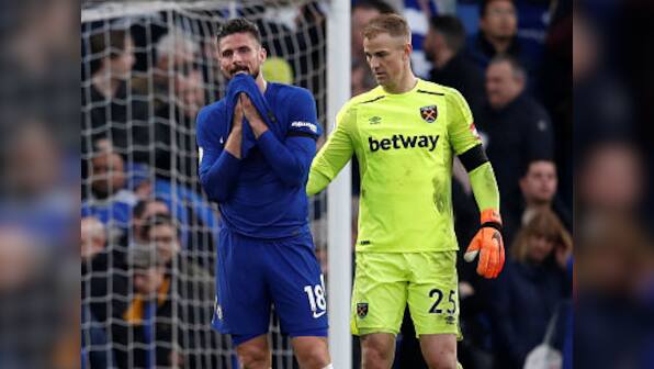 Premier League: Chelsea's hopes of securing top-four finish fade away after draw against West Ham