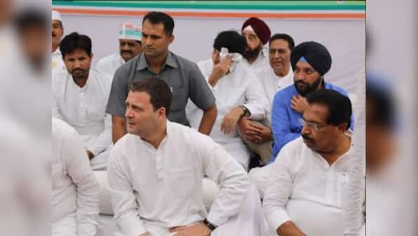 BJP dubs Rahul Gandhi's fast at Rajghat a 'drama', accuses Congress chief of playing 'divisive politics'