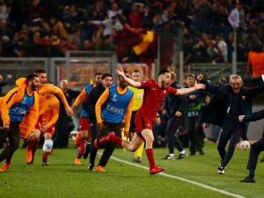 AS Roma entered the last four of the Champions League for the first time in over three decades. Reuters