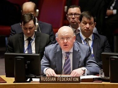 File image of Russian ambassador to the United Nations Vassily Nebenzia. AP