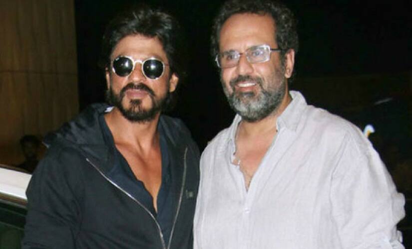 Shah Rukh Khan with Aanand L Rai/Image from Twitter.