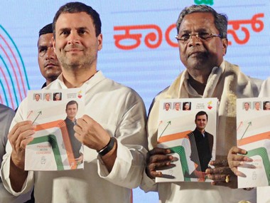 Karnataka polls: Congress manifesto a potpourri of time-tested freebies, copies jumlas that helped Modi win 2014 Karnataka polls: Congress manifesto a potpourri of time-tested freebies, copies jumlas that helped Modi win 2014