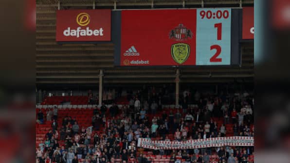 Sunderland relegated to England's third tier for first time in 30 years after defeat against Burton