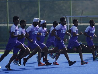 India take on Pakistan in their match at the Commonwealth games. Image Couretsy: Hockey india