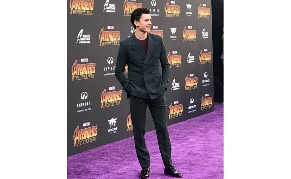 Tom Holland attends Avengers: Infinity War world premiere in Los Angeles/Image from Twitter @marvel.
