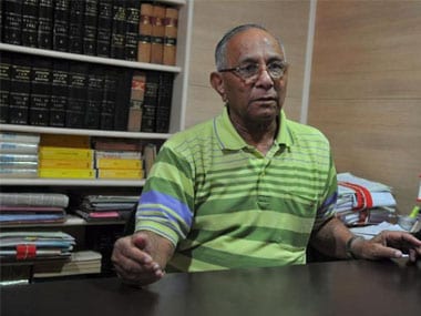 File image of VHP chief VS Kokje. Twitter @DeshGujarat