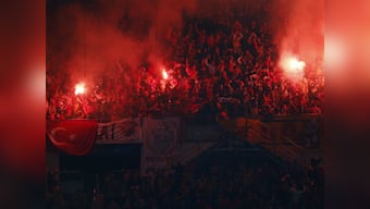 Turkish football under the spotlight again for fans’ misbehaviour after Besiktas coach Senol Gunes hit by object
