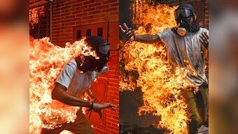 World Press Photo of the Year 2018: Photos of burning Venezuelan protester win top spots