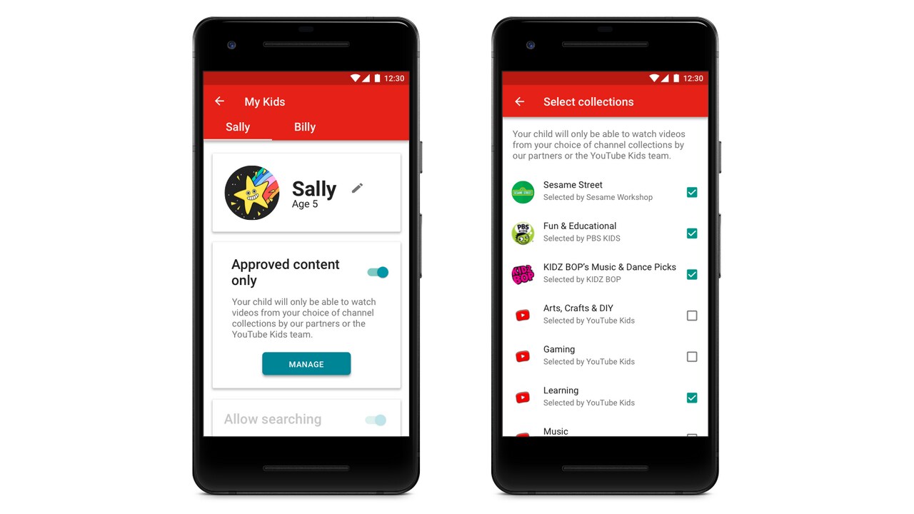 YouTube kids app 16x9