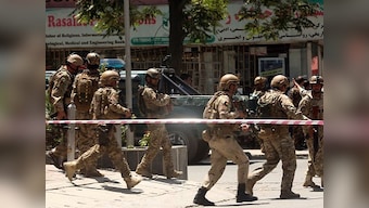 Taliban suicide bomber attacks army base in Afghanistan's Helmand province killing four civilians, two soldiers