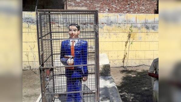 Ambedkar's statue locked in iron cage in Uttar Pradesh's Badaun: Police say they are unaware of people behind act
