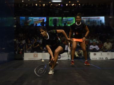 File image of Joshna Chinappa (L) and Dipika Pallikal. AFP