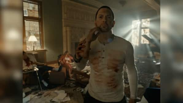 Eminem's Framed music video depicts rapper as escaped mental asylum inmate, framed for murders