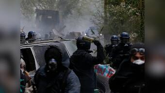 63 arrested, nine police personnel injured in France as people protest Emmanuel Macron's labour law changes