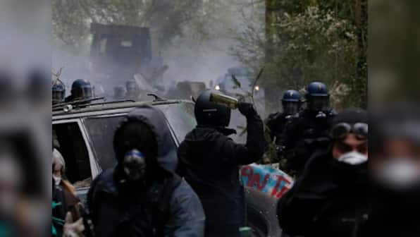 63 arrested, nine police personnel injured in France as people protest Emmanuel Macron's labour law changes