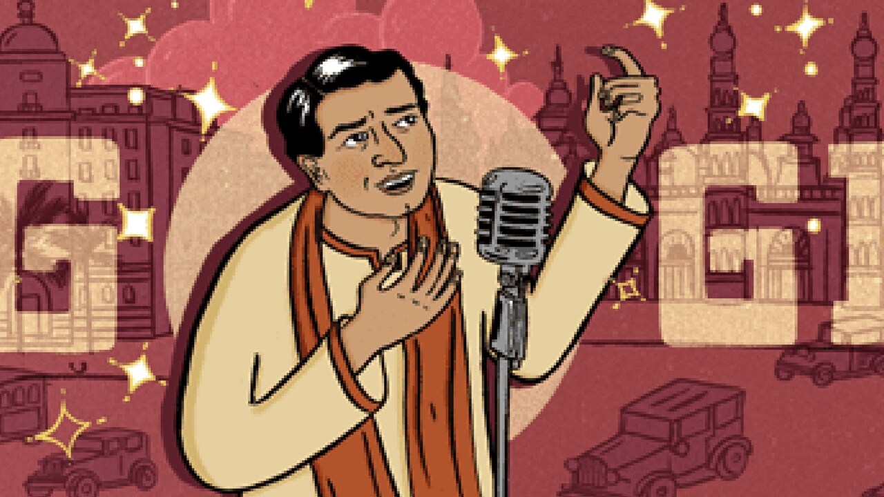 KL Saigal's 114th Birth Anniversary: Google Doodle Celebrates Hindi ...