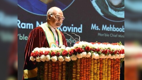 Ram Nath Kovind says India proud of Jammu and Kashmir's people, lauds their commitment towards tolerance