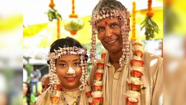 Milind Soman marries partner Ankita Konwar in a private wedding ceremony in Alibaug