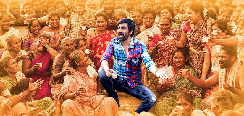 Ravi Teja in a still from Nela Ticket. YouTube