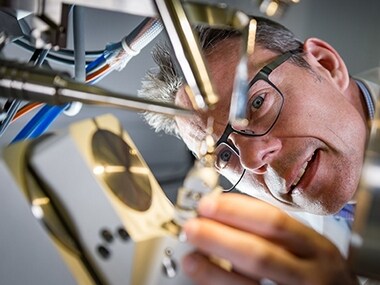 Professor John McGeehan and colleagues inadvertently engineered an enzyme better at degrading plastic than the enzyme which evolved in nature CREDIT Stefan Venter, UPIX Photography