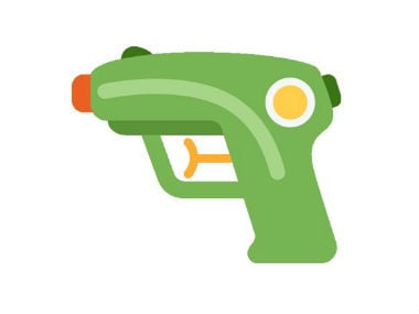 Watergun emoji on Twitter. @emojipedia