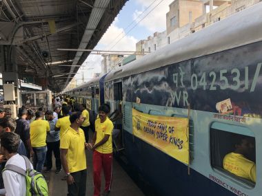IPL 2018: Over 1,000 Chennai Super Kings fans travel to Pune in Whistle Podu Express to attend Rajasthan Royals clash IPL 2018: Over 1,000 Chennai Super Kings fans travel to Pune in Whistle Podu Express to attend Rajasthan Royals clash